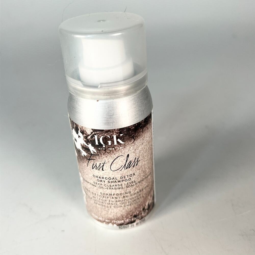 IGK First Class Charcoal Detox Dry Shampoo Oil-Erasing Travel 1oz 45 ml New